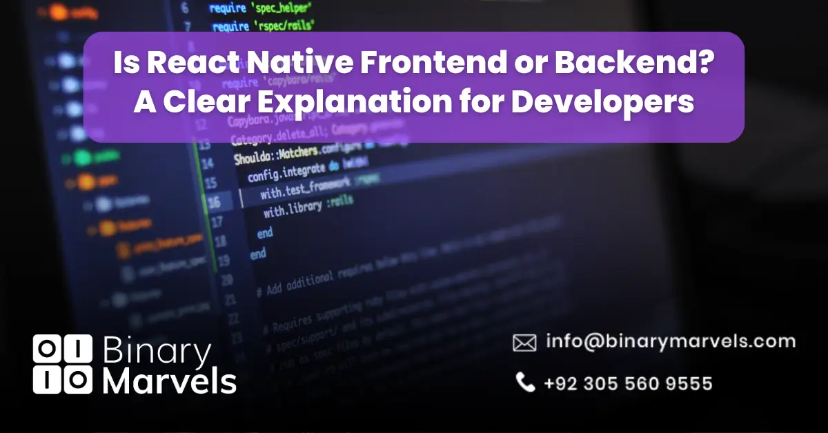 Is React Native Frontend or Backend
