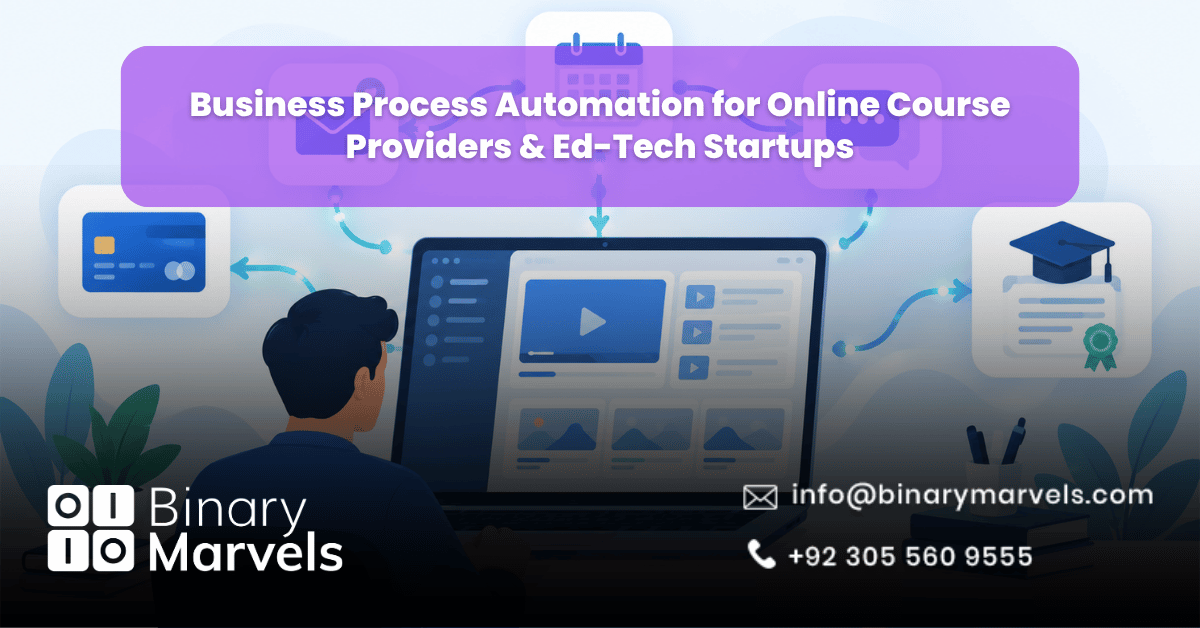 Business Process Automation for Online Course Providers & Ed-Tech Startups