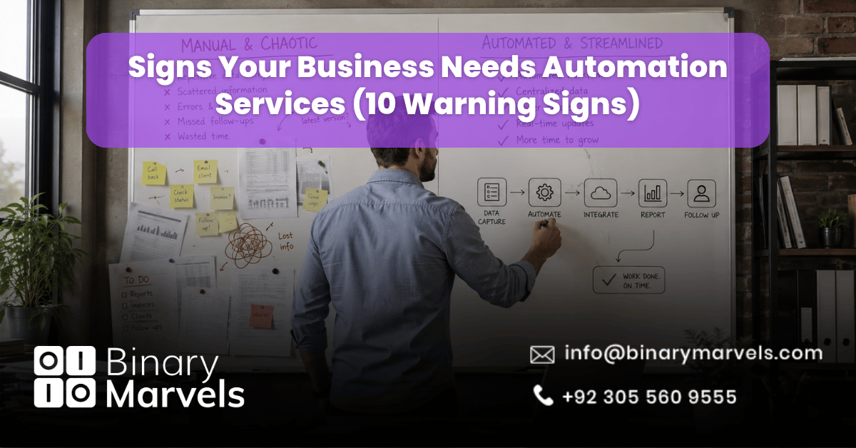 Signs Your Business Needs Automation Services